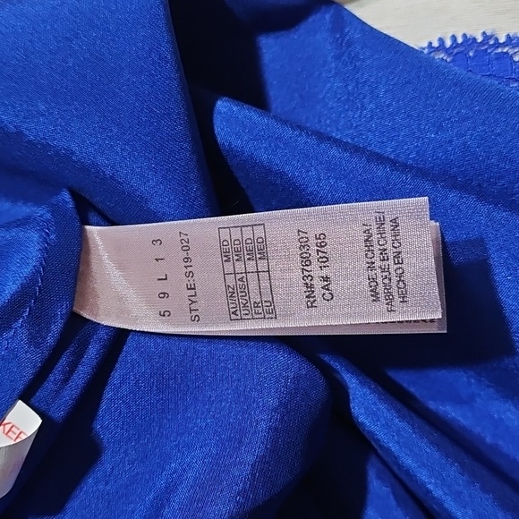 Stella McCartney 2014 Royal Blue Silk Camisole with Lace Trim - Picture 6 of 8